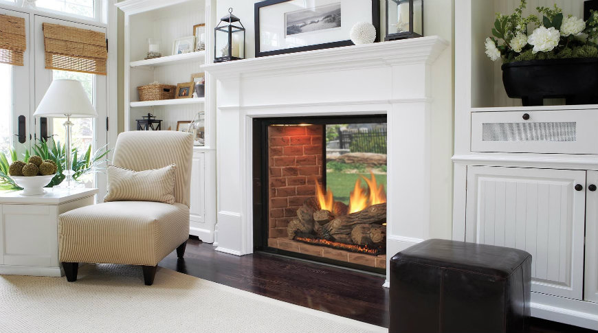 How Double Sided Fireplaces Give An, Double Sided Fireplace Ideas